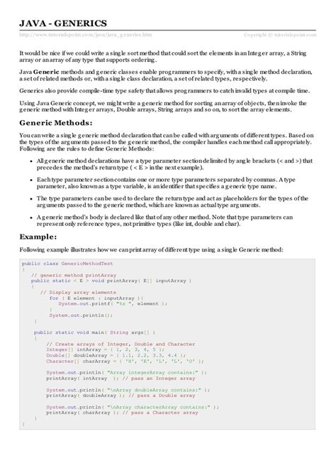 Image result for Generic Array Java