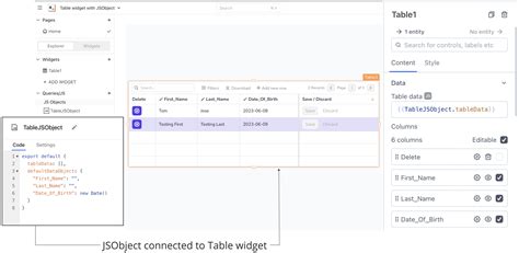 Image result for Table Widget JavaScript