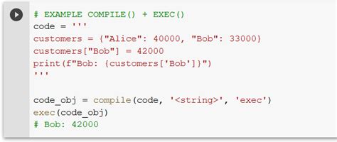 Python Compile Example に対する画像結果