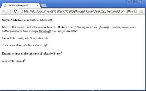 Image result for HTML Formatting