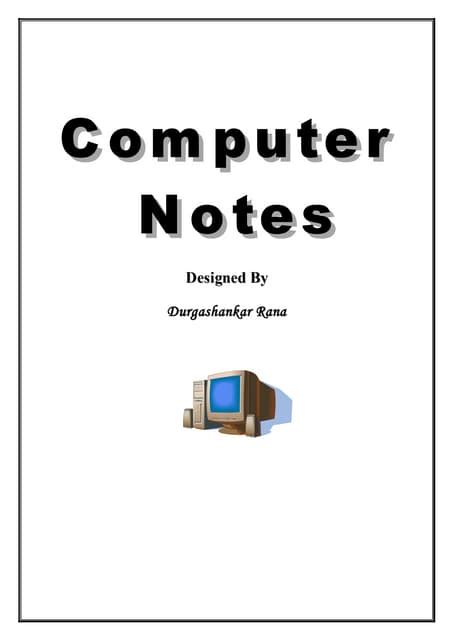Image result for Basic Computer Notes