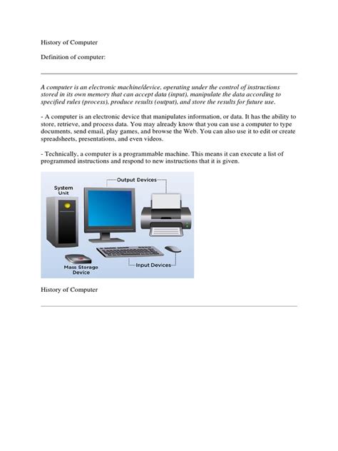 Image result for Computer Basic Notes PDF