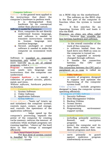 Image result for Computer Software Notes