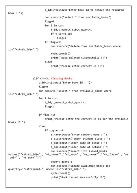 Image result for Class 12 CS Project Python and SQL