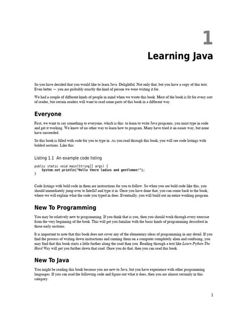 Toradh íomhá ar Learning Java PDF