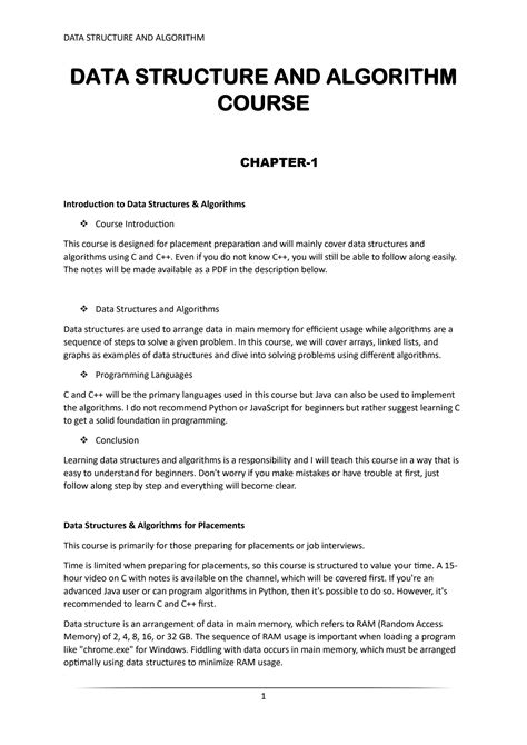 Image result for Data Structure and Algorithm Course