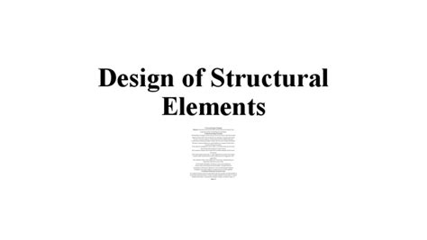 Structural Element Design Examples に対する画像結果