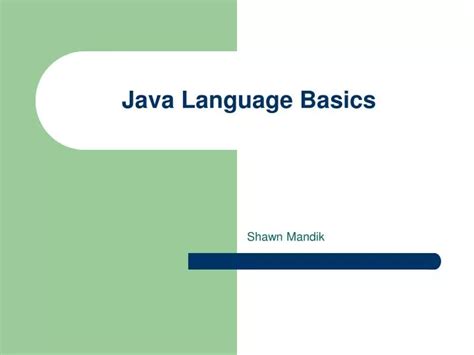 Toradh íomhá ar Java Language Basics