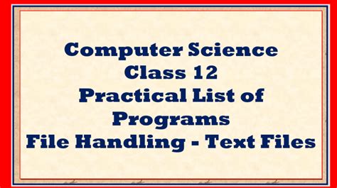 Class 12 CS Sample CSV Programs に対する画像結果