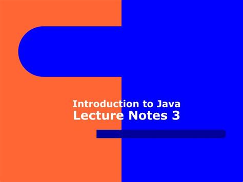Image result for Java Lecture Notes