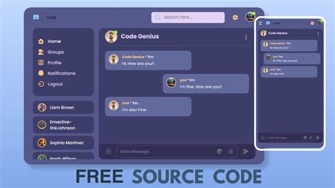 Image result for HTML CSS JavaScript Chat Code