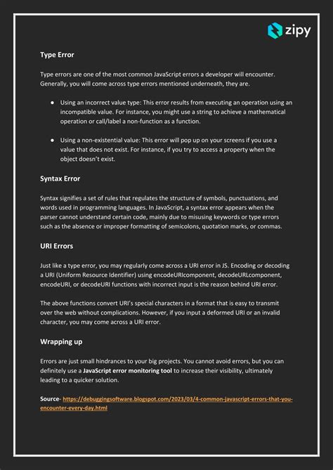 Common JavaScript error types に対する画像結果
