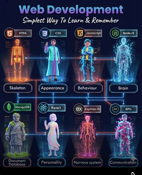 Image result for HTML CSS JavaScript Human Body Analogy