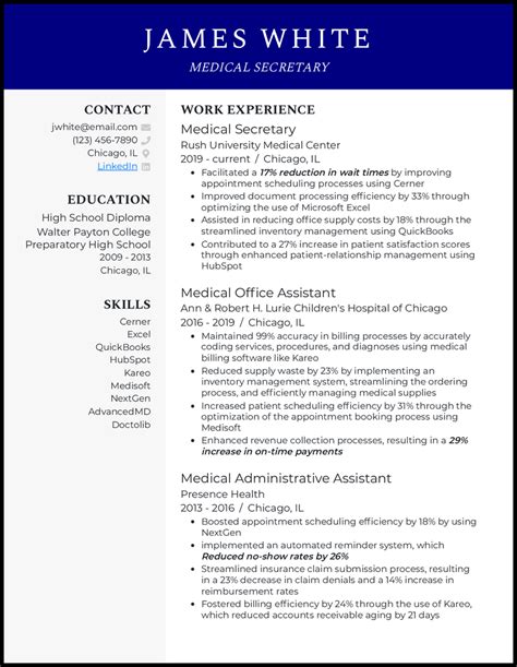 Image result for Secretary Resume Examples