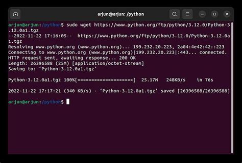 Toradh íomhá ar Comment Installer Python