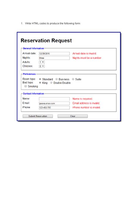 Image result for A HTML Program Using From