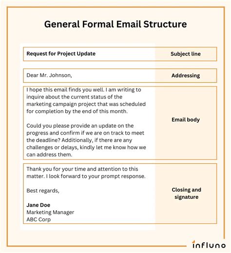 Image result for Formal Email Example