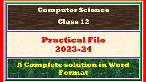 Image result for Computer Science Project File Class 12