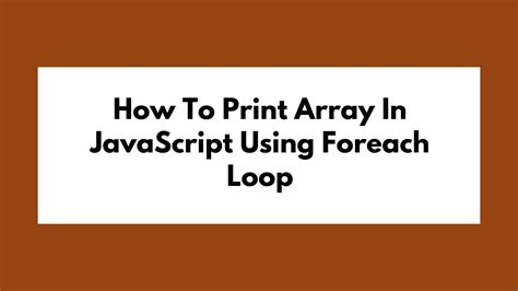 Image result for For Each Array Function in JavaScript