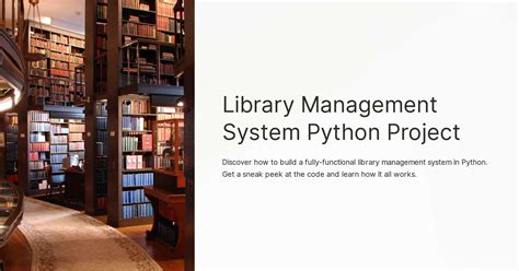 Image result for Library Management System Python