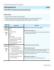 Image result for AP Computer Science Create Performance Task