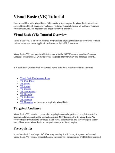 Image result for Visual Basic Programming Language Tutorial