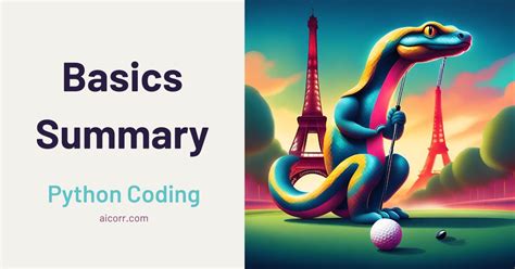 Image result for Python Programming Basics