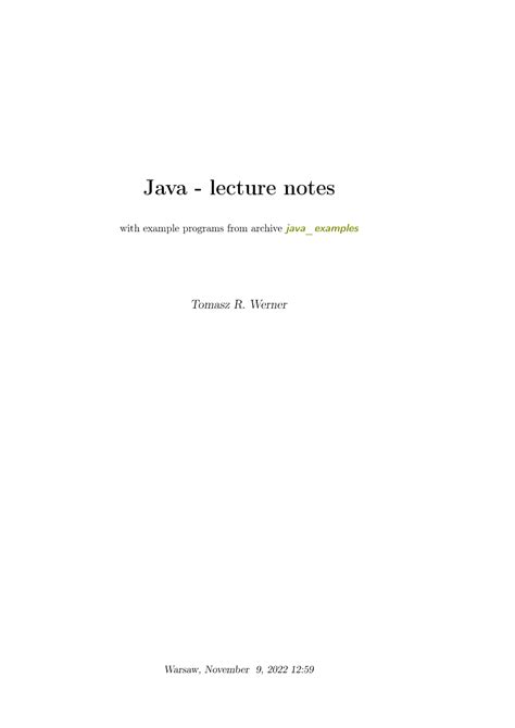 Image result for Java Lecture Notes