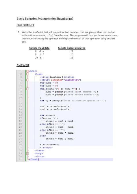 Image result for JavaScript Basic Programs for Practice