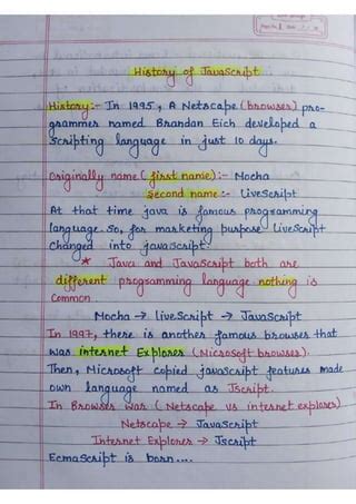 Image result for JavaScript Notes for Practice PDF