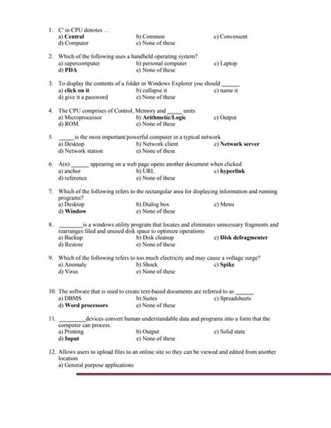 Image result for Basic Job Interview Question Computer