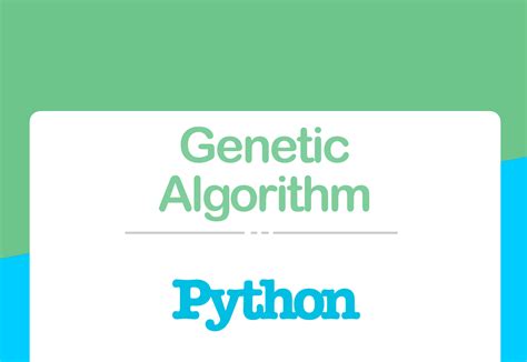 Image result for Genetic Algorithm Python Tutorial