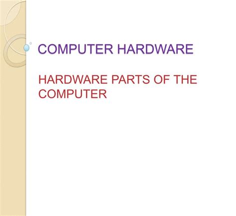 Image result for Computer Hardware PPT