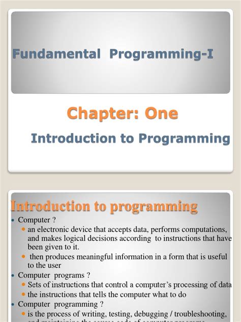 Image result for Computer Programming Chapter 1