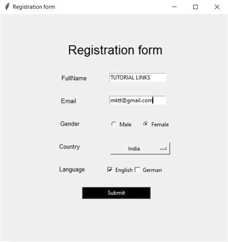 Bildergebnis für Python Form Examples