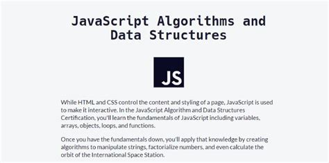 Image result for Freecodecamp JavaScript Certification