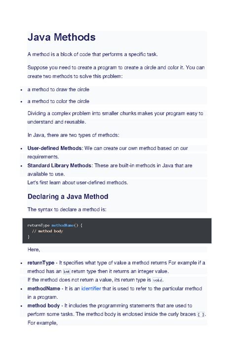 Image result for Java Methods