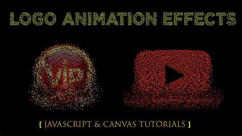 JavaScript & Canvas Logo Animation Effects #Canvas - YouTube