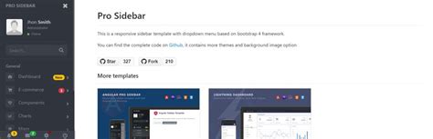 Image result for Bootstrap Sidebar Menu