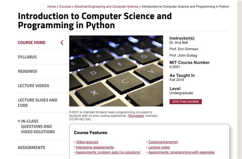 Image result for MIT Certificate Introduction to Computer Science and Programming Using Python