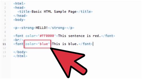 Image result for Font Color HTML Code