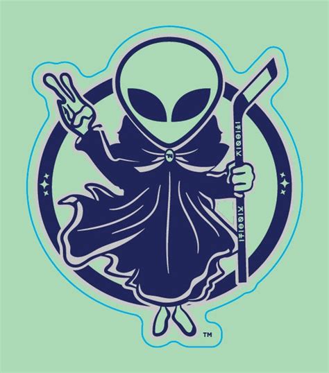 Carbondale UFOS Floating Alien Glow in the Dark Sticker – Wilkes-Barre ...