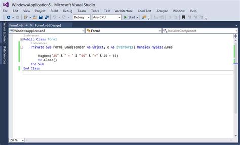 Image result for Visual Basic Code Examples