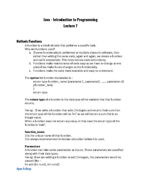 Afbeeldingsresultaten voor Java Lecture Notes