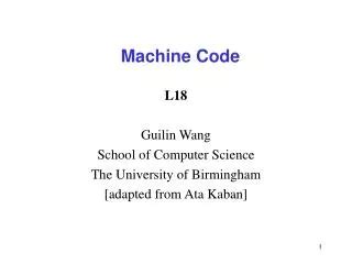 Machine Code Tutorial に対する画像結果
