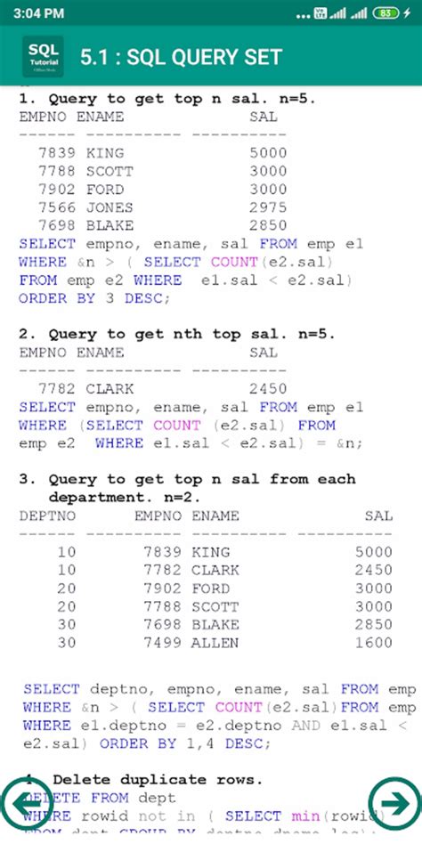 Toradh íomhá ar SQL Tutorial Free