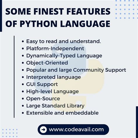 Python Programming Language Features に対する画像結果