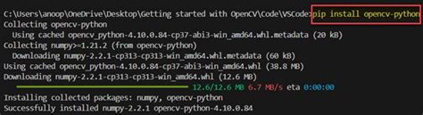 Pip Install OpenCV Python に対する画像結果