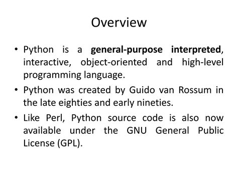 Image result for Python Introduction Slide