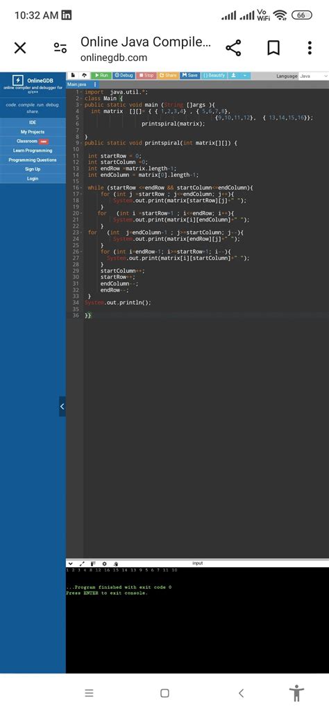 Image result for Matrix Java Code